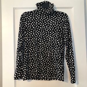 EUC - Black and White J. Crew Turtle Neck